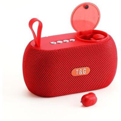 Non communiqué Enceinte Bluetooth 2 En 1 + Écouteur Sans Fil Immersion Sonore TWS FM Rouge YONIS Rouge - Publicité Non communiqué Enceinte Bluetooth 2 En 1 + Écouteur Sans Fil Immersion Sonore TWS FM Rouge YONIS Rouge - Publicité