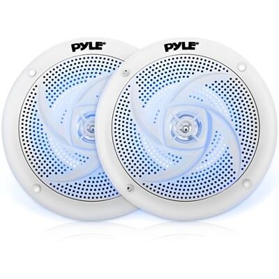 Non communiqué Enceinte Marine - Pyle - Blanc - 240 W - 2 voies - LED bleues intégrées Blanc - Publicité Non communiqué Enceinte Marine - Pyle - Blanc - 240 W - 2 voies - LED bleues intégrées Blanc - Publicité