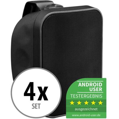 Pronomic - 4x DJ PA Exterior Speaker - IP65 - 80W - Haut-parleur - Publicité Pronomic - 4x DJ PA Exterior Speaker - IP65 - 80W - Haut-parleur - Publicité