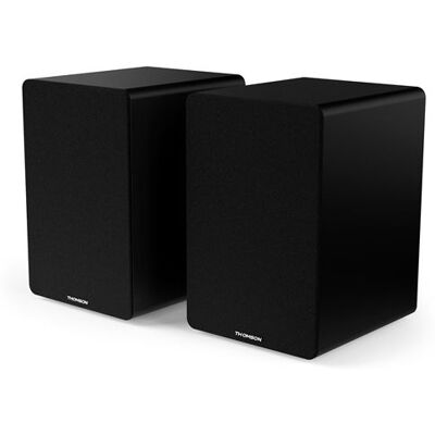 Non communiqué Enceintes de bibliothèque, Caisson Bois - 50W - Thomson WS400DUO - Bluetooth 5.0, Entrée optique câble inclus - Publicité Non communiqué Enceintes de bibliothèque, Caisson Bois - 50W - Thomson WS400DUO - Bluetooth 5.0, Entrée optique câble inclus - Publicité