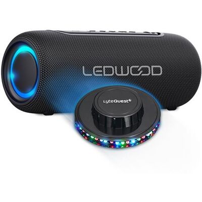 Non communiqué Enceinte Hifi Autonome 100W Ledwood XS100, Effet OVNI LED, Buetooth USB, TWS, IPX5, Assistant Vocal, 10W RMS, Batterie 2000mAh - Publicité Non communiqué Enceinte Hifi Autonome 100W Ledwood XS100, Effet OVNI LED, Buetooth USB, TWS, IPX5, Assistant Vocal, 10W RMS, Batterie 2000mAh - Publicité