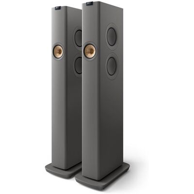 KEF LS60 Wireless - Gris Titane - Enceintes sans fil Hi-Fi - Publicité KEF LS60 Wireless - Gris Titane - Enceintes sans fil Hi-Fi - Publicité