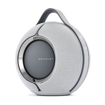 Enceinte sans fil portable Bluetooth Devialet Mania Light Gris avec station de charge Or - Publicité Enceinte sans fil portable Bluetooth Devialet Mania Light Gris avec station de charge Or - Publicité