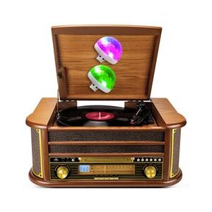 Non communiqué Tourne-Disque Evidence Acoustics - Vinyle 33/45/78, 60W, FM, CD, Cassette, Bluetooth USB, REC, rétro, Bois, 2 Mini Lumières LED Bois - Publicité Non communiqué Tourne-Disque Evidence Acoustics - Vinyle 33/45/78, 60W, FM, CD, Cassette, Bluetooth USB, REC, rétro, Bois, 2 Mini Lumières LED Bois - Publicité