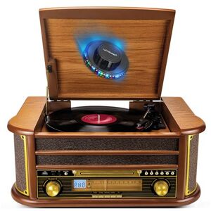 Non communiqué Tourne-Disque Evidence Acoustics EA-PL400 - Vinyle 33/45/78, 60W, FM, CD, Cassette, Bluetooth USB, REC, rétro, Bois, LIGHT LED Bois - Publicité Non communiqué Tourne-Disque Evidence Acoustics EA-PL400 - Vinyle 33/45/78, 60W, FM, CD, Cassette, Bluetooth USB, REC, rétro, Bois, LIGHT LED Bois - Publicité