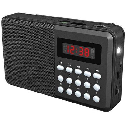 Auvisio Radio de poche FM rechargeable bluetooth/MP3/USB/MicroSD TAR-702.bt - Publicité Auvisio Radio de poche FM rechargeable bluetooth/MP3/USB/MicroSD TAR-702.bt - Publicité