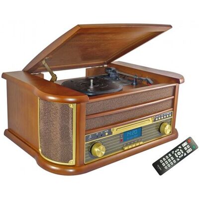 Non communiqué Chaînes Hifi INOVALLEY RETRO29-E vinyle style rétro Bluetooth, CD, K7 Audio, FM, USB + télécommande - Publicité Non communiqué Chaînes Hifi INOVALLEY RETRO29-E vinyle style rétro Bluetooth, CD, K7 Audio, FM, USB + télécommande - Publicité