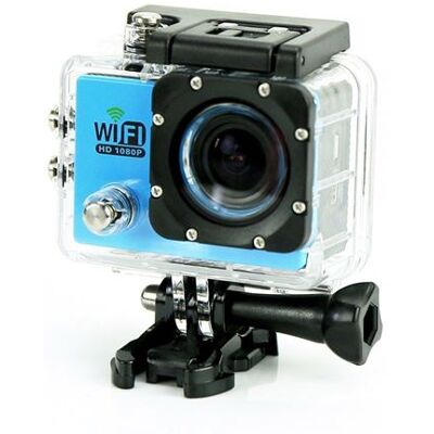 Camera Embarquée Sports Wi-Fi LCD Caisson Étanche Waterproof Full HD Bleue 32Go YONIS Bleu - Publicité Camera Embarquée Sports Wi-Fi LCD Caisson Étanche Waterproof Full HD Bleue 32Go YONIS Bleu - Publicité