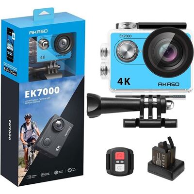 AKASO - EK7000 - 4K - Bleu - Caméra d'action - Publicité AKASO - EK7000 - 4K - Bleu - Caméra d'action - Publicité