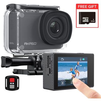 Non communiqué Caméra Sport AKASO V50 PRO LE WiFi 4K30FPS 20MP écran tactile étanche 100 pieds Support Ext Mic Avec 32Go Carte mémoire Noir Noir - Publicité Non communiqué Caméra Sport AKASO V50 PRO LE WiFi 4K30FPS 20MP écran tactile étanche 100 pieds Support Ext Mic Avec 32Go Carte mémoire Noir Noir - Publicité