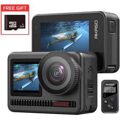 Non communiqué Caméra Sport AKASO Brave 8 4K60fps 48 MP SuperSmooth Vlog Camera 8K Time-Lapse Double écran IPX8 10M Étanche avec 32Go Carte mémoire Noir - Publicité Non communiqué Caméra Sport AKASO Brave 8 4K60fps 48 MP SuperSmooth Vlog Camera 8K Time-Lapse Double écran IPX8 10M Étanche avec 32Go Carte mémoire Noir - Publicité