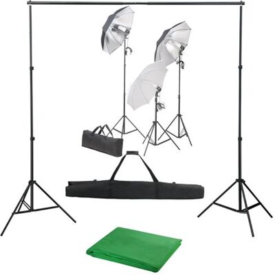 Non communiqué vidaXL Kit de Studio Photo avec Ensemble d'Eclairage et Toile de Fond Photographie Portraits Publicitaire Support de Trépied Kit d'Eclairage 3055120 Noir - Publicité Non communiqué vidaXL Kit de Studio Photo avec Ensemble d'Eclairage et Toile de Fond Photographie Portraits Publicitaire Support de Trépied Kit d'Eclairage 3055120 Noir - Publicité