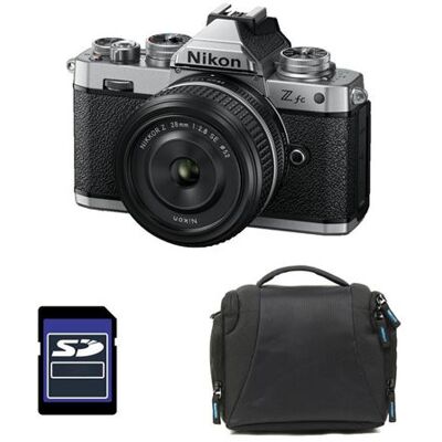 Non communiqué Z fc + Z 28mm f/2.8 SE + Sac + Carte SD 8 Go silver - Publicité Non communiqué Z fc + Z 28mm f/2.8 SE + Sac + Carte SD 8 Go silver - Publicité