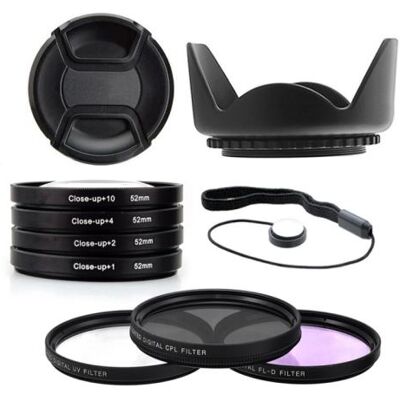 Xit Kit 52mm 7 Filtres: UV CPL FLD + 4 Macro Close-Up, Pare Soleil + Lens Cap et Cap keeper pour NIKON D7100 D7000 D5300 D5200 D5100 D5000 D3300 D3200 D3100 D3000 D90 D80 - Publicité Xit Kit 52mm 7 Filtres: UV CPL FLD + 4 Macro Close-Up, Pare Soleil + Lens Cap et Cap keeper pour NIKON D7100 D7000 D5300 D5200 D5100 D5000 D3300 D3200 D3100 D3000 D90 D80 - Publicité