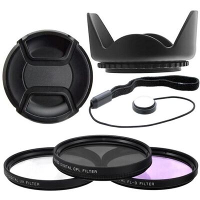 Xit Kit Accesoires 52mm Pare Soleil + Filtres UV CPL FLD + Bouchon Cache Objectif avec Ficelle pour DSLR D3200 D3100 D3300 D3000 D5000 D5200 D5300 D5100 Coolpix P7000 P7700 P7100 P7800 OBJECTIF LENS 18-55 55-200 CANON 50MM F/1.4 F/1.8 - Publicité Xit Kit Accesoires 52mm Pare Soleil + Filtres UV CPL FLD + Bouchon Cache Objectif avec Ficelle pour DSLR D3200 D3100 D3300 D3000 D5000 D5200 D5300 D5100 Coolpix P7000 P7700 P7100 P7800 OBJECTIF LENS 18-55 55-200 CANON 50MM F/1.4 F/1.8 - Publicité