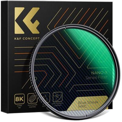Filtre Nano X Blue Streak 67mm de K&F - Publicité Filtre Nano X Blue Streak 67mm de K&F - Publicité