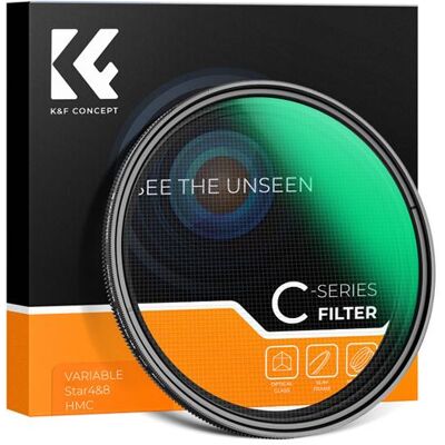 Filtre Étoile Nano C 62mm K&F Concept - Effet Étoile Interchangeable - Publicité Filtre Étoile Nano C 62mm K&F Concept - Effet Étoile Interchangeable - Publicité