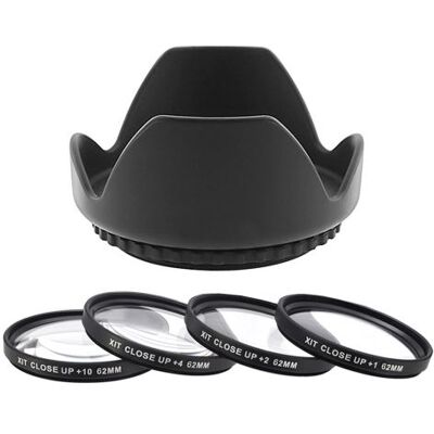 Xit 62mm - Kit 4x Filtres Macro et Paresoleil pour Nikkor, Sony, Fujinon - Publicité Xit 62mm - Kit 4x Filtres Macro et Paresoleil pour Nikkor, Sony, Fujinon - Publicité
