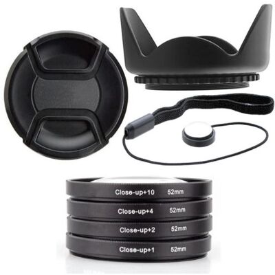 Xit Kit 52mm Pare Soleil et Lens Cap + 4 Filtres Close Up et Dragonne pour NIKON D7100 D7000 D5300 D5200 D5100 D5000 D3300 D3200 D3100 D3000 D90 D80 - Publicité Xit Kit 52mm Pare Soleil et Lens Cap + 4 Filtres Close Up et Dragonne pour NIKON D7100 D7000 D5300 D5200 D5100 D5000 D3300 D3200 D3100 D3000 D90 D80 - Publicité