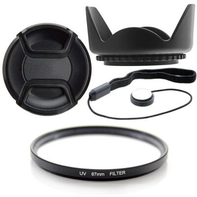 Xit Kit 67mm Pare Soleil et Lens Cap + Filtre UV et Dragonne pour PowerShot SX530 HS, CANON, SX520 HS, SX60 HS, SX50 HS, SX40 HS, SX30 IS, SX20 IS, SX10 IS, SX1 IS. Publicité Xit Kit 67mm Pare Soleil et Lens Cap + Filtre UV et Dragonne pour PowerShot SX530 HS, CANON, SX520 HS, SX60 HS, SX50 HS, SX40 HS, SX30 IS, SX20 IS, SX10 IS, SX1 IS. Publicité