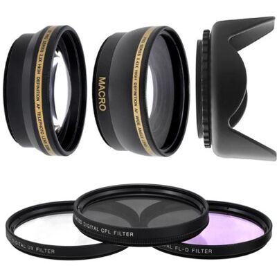 Xit Kit Objectifs 52mm Super Telephoto Convertisseur 2,2x + Grand Angle 0,43x + Filtres UV CPL FLD + Pare Soleil pour DSLR D3200 D3100 D3300 D3000 D5000 D5200 D5300 D5100 Coolpix P7000 P7700 P7100 P7800 OBJECTIF LENS 18-55 55-200 CANON 50MM F/1.4 F/1.8 - Publicité Xit Kit Objectifs 52mm Super Telephoto Convertisseur 2,2x + Grand Angle 0,43x + Filtres UV CPL FLD + Pare Soleil pour DSLR D3200 D3100 D3300 D3000 D5000 D5200 D5300 D5100 Coolpix P7000 P7700 P7100 P7800 OBJECTIF LENS 18-55 55-200 CANON 50MM F/1.4 F/1.8 - Publicité