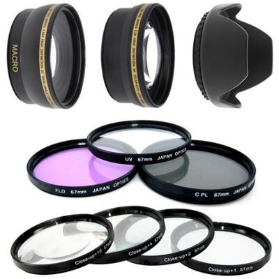 Xit Kit 67 mm filtres HD (UV, CPL, FLD) + 4 filtres Macro + telephoto + grand angle + pare soleil pour PowerShot SX530 HS, CANON, SX520 HS, SX60 HS, SX50 HS, SX40 HS, SX30 IS, SX20 IS, SX10 IS, SX1 IS. Publicité Xit Kit 67 mm filtres HD (UV, CPL, FLD) + 4 filtres Macro + telephoto + grand angle + pare soleil pour PowerShot SX530 HS, CANON, SX520 HS, SX60 HS, SX50 HS, SX40 HS, SX30 IS, SX20 IS, SX10 IS, SX1 IS. Publicité