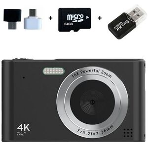 Non communiqué Appareil photo numérique LINFE 64G CCD kids avec zoom 16x Écran 2,4 pouces, qualité HD, résolution 4K Appareil photo numérique - Noir - Publicité Non communiqué Appareil photo numérique LINFE 64G CCD kids avec zoom 16x Écran 2,4 pouces, qualité HD, résolution 4K Appareil photo numérique - Noir - Publicité