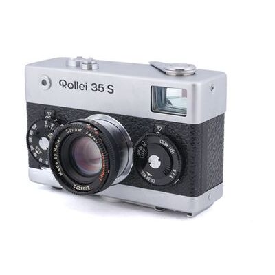 Appareil photo argentique Rollei 35 S Noir et Gris Reconditionné Noir et Gris - Publicité Appareil photo argentique Rollei 35 S Noir et Gris Reconditionné Noir et Gris - Publicité