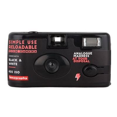 Appareil photo argentique jetable et rechargeable 24x36 Lomography Simple Use Reloadable Camera Noir & Blanc - Réutilisable Noir - Publicité Appareil photo argentique jetable et rechargeable 24x36 Lomography Simple Use Reloadable Camera Noir & Blanc - Réutilisable Noir - Publicité