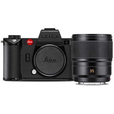 Appareil photo hybride Leica SL2-S + Summicron SL 35mm f/2 ASPH noir Noir - Publicité Appareil photo hybride Leica SL2-S + Summicron SL 35mm f/2 ASPH noir Noir - Publicité