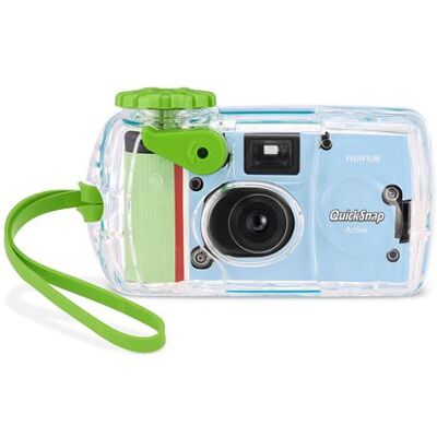 Appareil photo jetable Fujifilm Quicksnap Active Waterproof F SP 27 Poses Transparent Transparent - Publicité Appareil photo jetable Fujifilm Quicksnap Active Waterproof F SP 27 Poses Transparent Transparent - Publicité