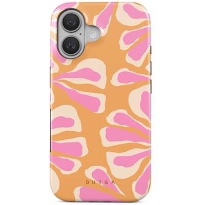 Coque MagSafe BURGA Aloha iPhone 16 - Antichoc, Rose - Publicité Coque MagSafe BURGA Aloha iPhone 16 - Antichoc, Rose - Publicité