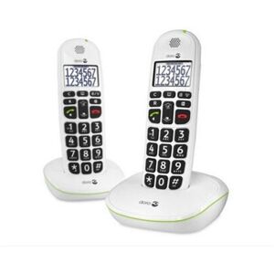 Téléphone sans fil duo dect blanc sans répondeur Doro phoneeasy110wduoblanc blanc - Publicité Téléphone sans fil duo dect blanc sans répondeur Doro phoneeasy110wduoblanc blanc - Publicité
