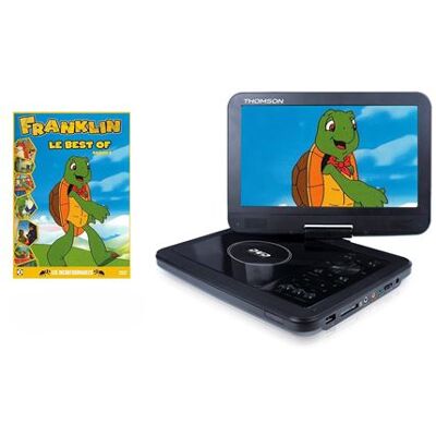 Combiné lecteur DVD Thomson THP370 Noir + DVD Franklin - Publicité Combiné lecteur DVD Thomson THP370 Noir + DVD Franklin - Publicité