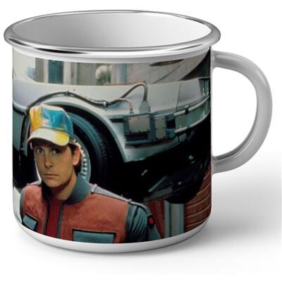 Non communiqué Fabulous Mug en métal émaille Retour Vers le Futur Michael J. Fox Marty McCly Blanc - Publicité Non communiqué Fabulous Mug en métal émaille Retour Vers le Futur Michael J. Fox Marty McCly Blanc - Publicité