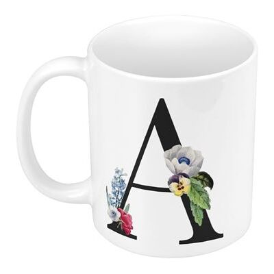 Unknown - Anna Adele Amber Alphabet - Amber - Floral - Mug - Publicité Unknown - Anna Adele Amber Alphabet - Amber - Floral - Mug - Publicité