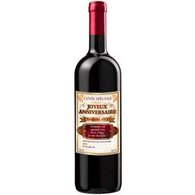 Générique bouteille de vin de bordeaux humoristiqu - A51557 - Publicité Générique bouteille de vin de bordeaux humoristiqu - A51557 - Publicité
