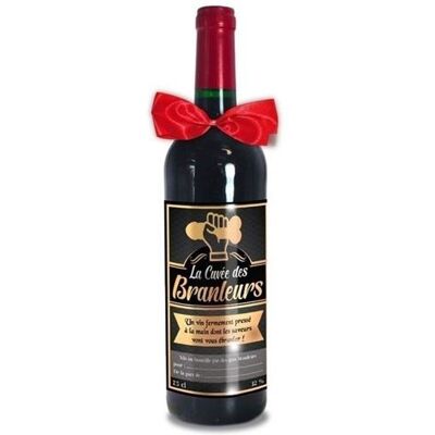 Non communiqué Bouteille de vin Humoristique cuvée spéciale pour les branleurs Multi - Publicité Non communiqué Bouteille de vin Humoristique cuvée spéciale pour les branleurs Multi - Publicité