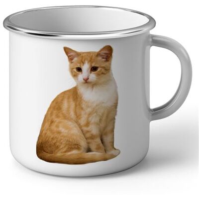 Non communiqué Fabulous Mug en métal émaille Tres Beau Chat Roux et Blanc Blanc - Publicité Non communiqué Fabulous Mug en métal émaille Tres Beau Chat Roux et Blanc Blanc - Publicité