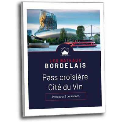 LES BATEAUX BORDELAIS Coffret cadeau Bordeaux River Cruise Pass Croisière Dégustation La Cité du Vin - Publicité LES BATEAUX BORDELAIS Coffret cadeau Bordeaux River Cruise Pass Croisière Dégustation La Cité du Vin - Publicité
