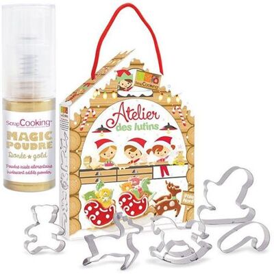 Scrapcooking Kit pâtisserie Atelier des lutins + 1 poudre alimentaire irisée dorée Multicolore - Publicité Scrapcooking Kit pâtisserie Atelier des lutins + 1 poudre alimentaire irisée dorée Multicolore - Publicité