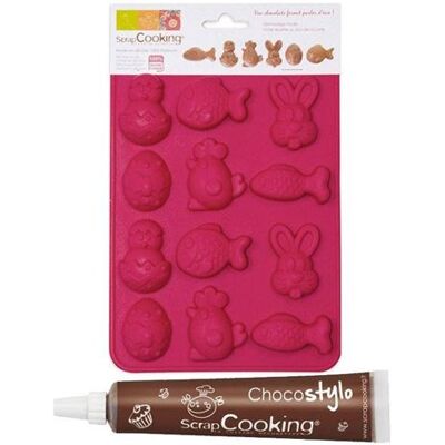 Moule à chocolat de Pâques Scrapcooking - Silicone - 20.4x14.4x1cm - Publicité Moule à chocolat de Pâques Scrapcooking - Silicone - 20.4x14.4x1cm - Publicité