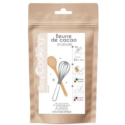 ScrapCooking Beurre de cacao en poudre 80 g Multicolore - Publicité ScrapCooking Beurre de cacao en poudre 80 g Multicolore - Publicité