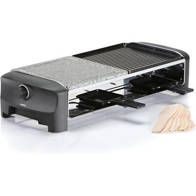 Non communiqué Raclette pierre et plancha 8 personnes 1300 W Noir Noir - Publicité Non communiqué Raclette pierre et plancha 8 personnes 1300 W Noir Noir - Publicité