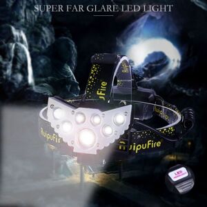 Générique 7X XM-L T6 LED rechargeable Projecteur Phare Voyage Lampe frontale - Publicité Générique 7X XM-L T6 LED rechargeable Projecteur Phare Voyage Lampe frontale - Publicité