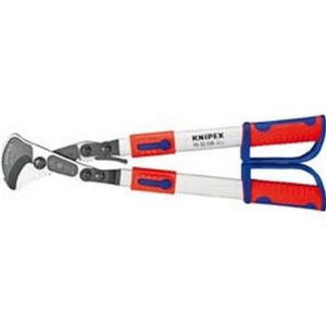 Knipex Coupe-câbles avec poignées télescopiques et cliquet, Ø de la capacité de coupe : 38 mm, Section du conducteur 280 mm², Long. 570-770 mm - Publicité