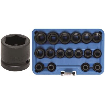 BGS TECHNIC - Jeu de 17 douilles hexagonales 1/2" 8-24 mm - Publicité BGS TECHNIC - Jeu de 17 douilles hexagonales 1/2" 8-24 mm - Publicité