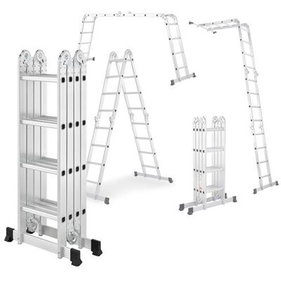 Non communiqué Échelle Multifonctions BM TOOLS BMT-4X4-MULTI en ALU, 4x4 marches - 4,65 m de Long. / Pliable - jusqu'à 150 kg - articulée - Publicité Non communiqué Échelle Multifonctions BM TOOLS BMT-4X4-MULTI en ALU, 4x4 marches - 4,65 m de Long. / Pliable - jusqu'à 150 kg - articulée - Publicité