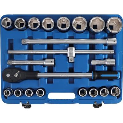 BGS TECHNIC - CV 19 A 50 - 3/4 de pouce - Coffret douilles - Publicité BGS TECHNIC - CV 19 A 50 - 3/4 de pouce - Coffret douilles - Publicité