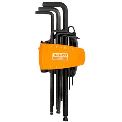 Bahco Jeu de 9 clés mâles 6 pans à tête sphérique 1,5 à 10 mm avec support compact bi-matière BE - Publicité Bahco Jeu de 9 clés mâles 6 pans à tête sphérique 1,5 à 10 mm avec support compact bi-matière BE - Publicité